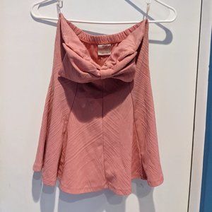 Pink Top with Bow from Modcloth